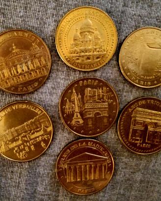 Monete Commemorative Parigi anni '11, '12, '13.