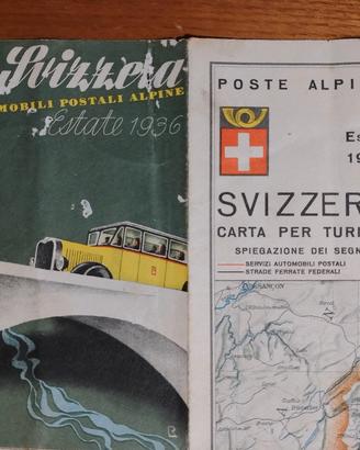 cartina svizzera anno 1936