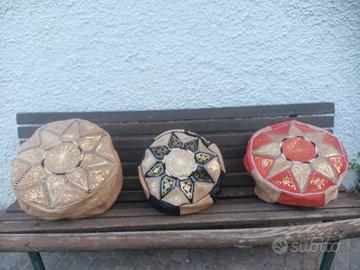 Nuovi autentici pouf marocchini in pelle