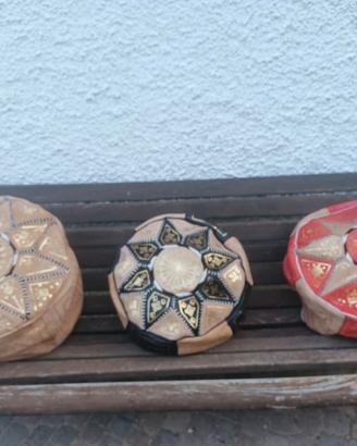 Nuovi autentici pouf marocchini in pelle