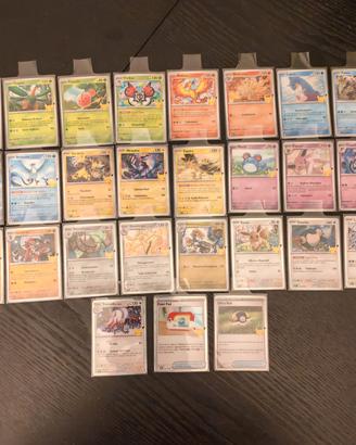 Lotto 27 Carte Pokemon 30th anniversario 