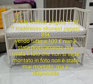 culla + materasso pari al nuovo 