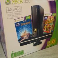 Console XBOX 360 +sensore KINECT- 4GB+12 giochi