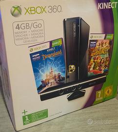 Console XBOX 360 +sensore KINECT- 4GB+12 giochi