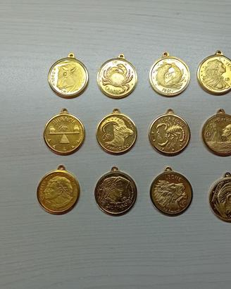 MEDAGLIE DI TUTTI I SEGNI ZODIACALI