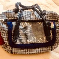 Borsa "Sorelle d'Italia" capiente, manici ecopelle