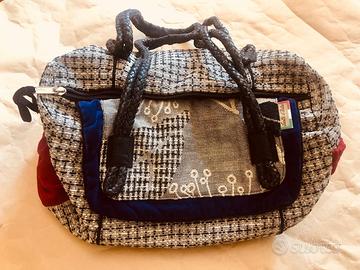 Borsa "Sorelle d'Italia" capiente, manici ecopelle