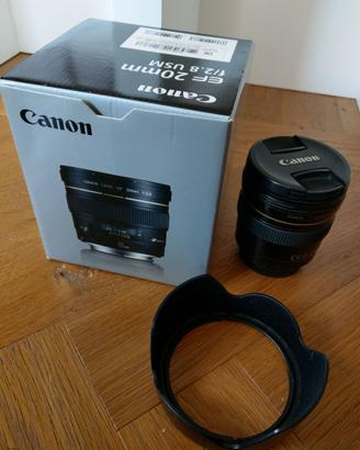 CANON EF 20mm F 2.8 per FULL FRAME COME NUOVO