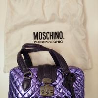 Pochette viola Moschino matelassé originale