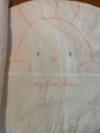 set  lettino piumino copripiumino paracolpi chicco