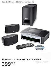 sistema Audio/video bose 321 serie 2 a  220 euro