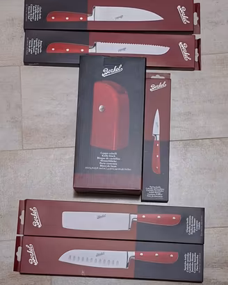 Coltelli Berkel + Ceppo Coordinato (Rosso) – NUOVO