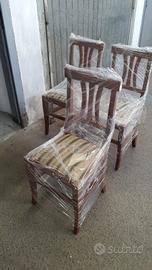 sedie in arte povera