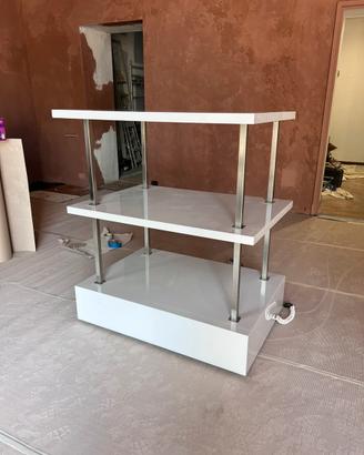 Espositore vetrina mobile ruote