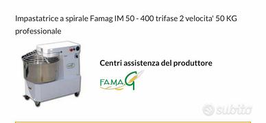 Impastatrice industriale 50kg