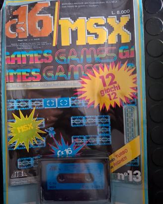 Blister cassetta Commodore 16/MSX con fascicolo