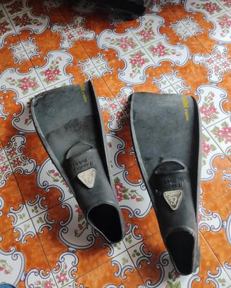 Pinne Cressi Sub Rondine X-Rubber Vintage 44-45