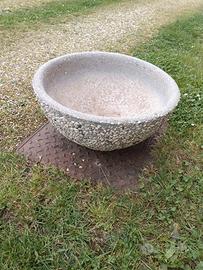 Fioriera in sasso artigianale 53x28h