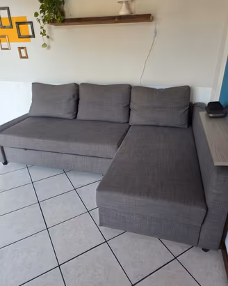 DIVANO LETTO ANGOLARE CON CONTENITORE