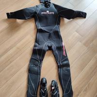 Completo Muta Sub Body Glove 5mm con Scarpette 