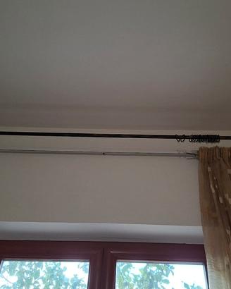 Bastone in ferro battuto completo di supporti
