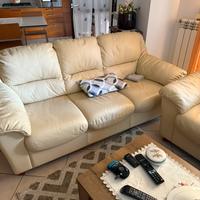 Coppia divani in pelle