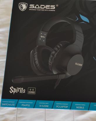 Cuffie Gaming Spirits con Microfono per PC console