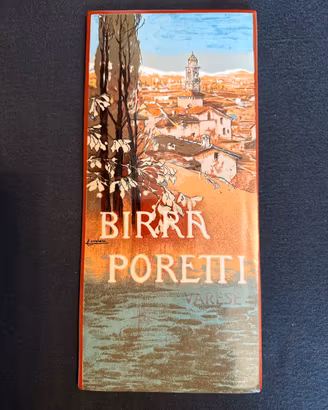 Targa Ceramica Birra Poretti 1980 Num. 885/1600