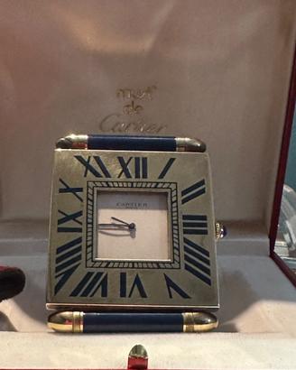 Cartier - orologio/ sveglia da scrivania