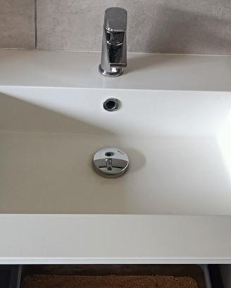 lavabo in mineralmarmo bianco