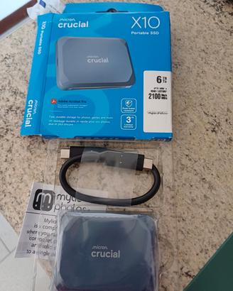 Crucial X10 SSD Esterno 6TB