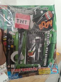 Minecraft con Penna TNT e blocco note enderman