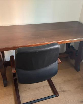 Scrivania legno massello