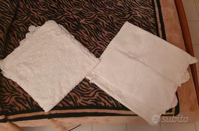 Copriletto cotone uncinetto fatto a mano