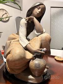 Statuina Lladro Acquaiola grande 35 cm con scatola