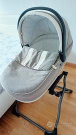 Trio Peg-Perego con culla a fianco letto