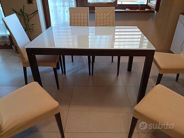 Tavolo con sedie Calligaris 8 posti ottim stato