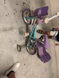 Bicicletta frozen con rotelle