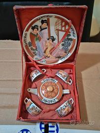 Set Sake Giapponese Ceramica Decorata