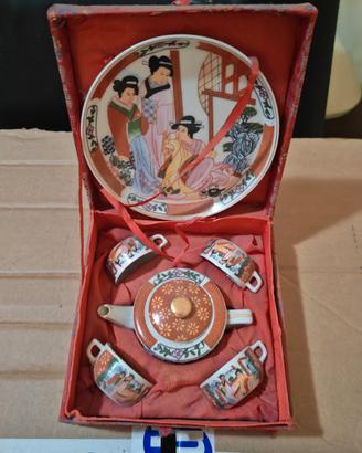 Set Sake Giapponese Ceramica Decorata