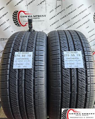 2 PNEUMATICI 275/55 R19 CONTINENTAL 4 STAGIONI 95%