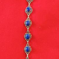bracciale in argento e lapislazzuli 