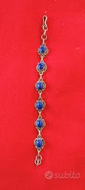 bracciale in argento e lapislazzuli 