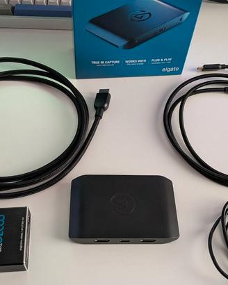 Elgato 4K X + 4K HDMI 2.1 Splitter + Cavi in fibra