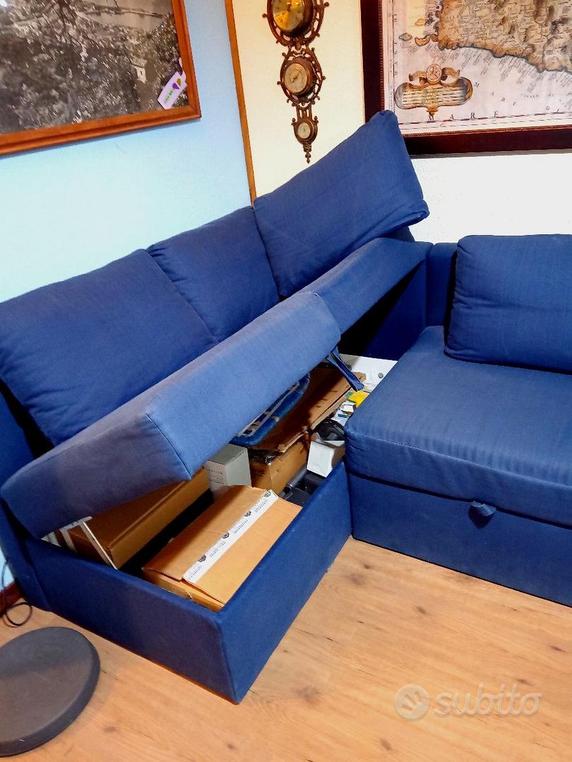 Divano letto con chaise-longue blu Friheten Ikea - Arredamento e Casalinghi  In vendita a Firenze