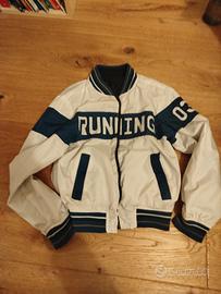 giacca impermeabile 6/8 anni bimbo reversibile