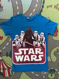 T-shirt Blu Star Wars 6-7 anni