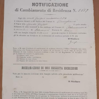 DOCUMENTO ANTICO 1870 Treviso