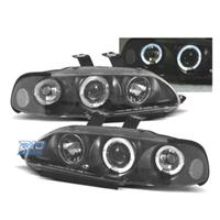 FARI PER HONDA CIVIC 92-95 ANGEL EYES SFONDO NERO