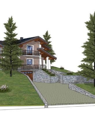 Terreno con progetto villetta unifamiliare